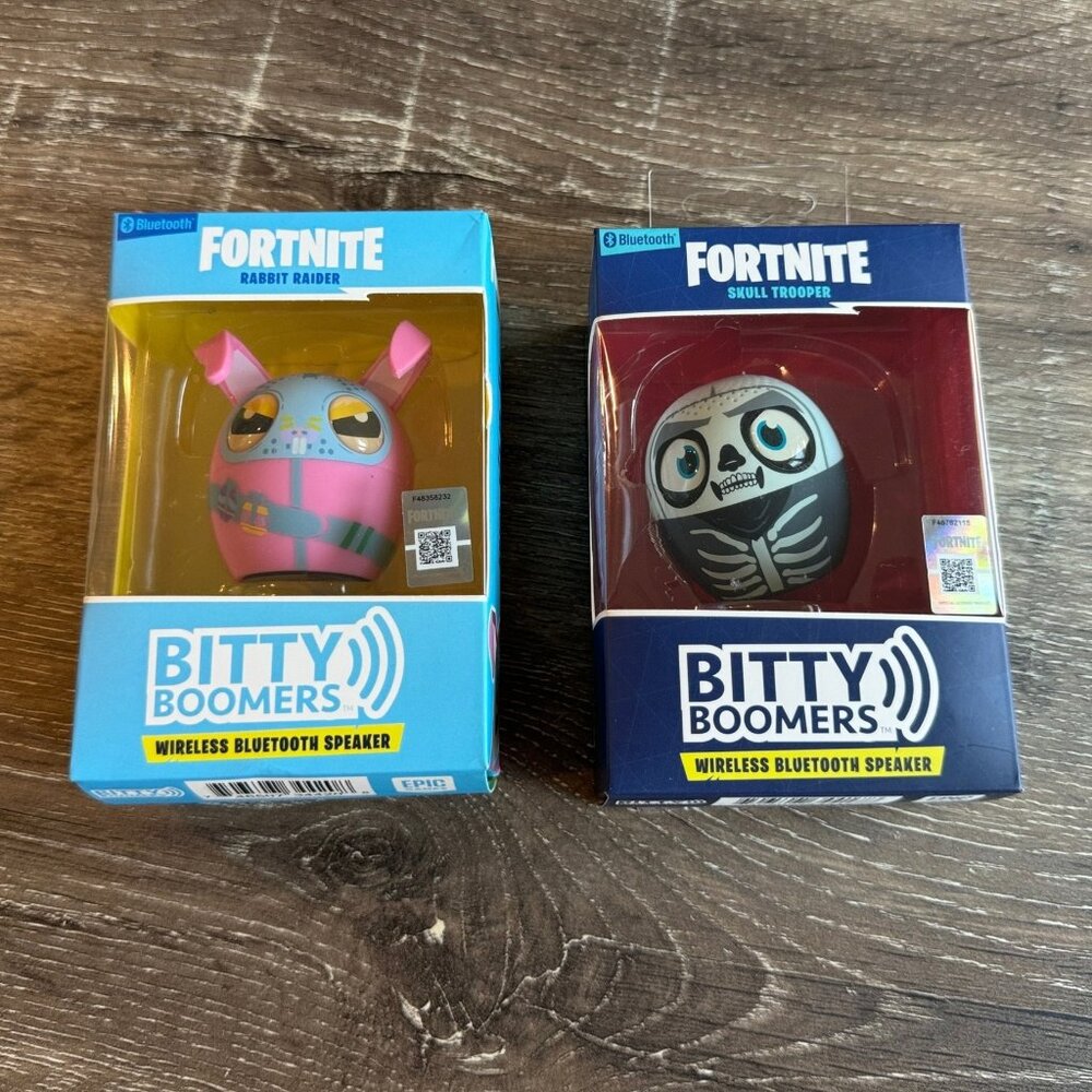 Bitty Boomers Fortnite Skull Trooper and Rabbit Raider  Bluetooth Speaker